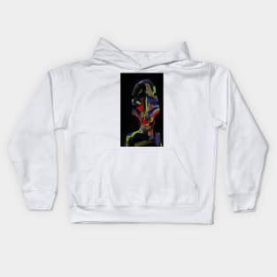 Coloured Me Bad - Hand Drawn Digital Print Kids Hoodie